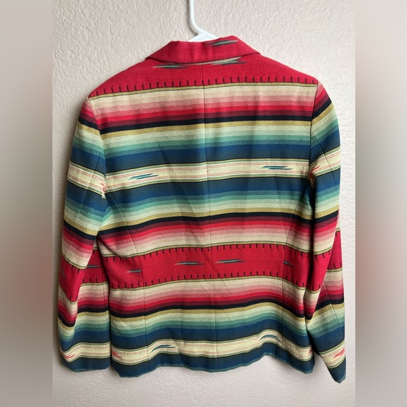 TRIBAL PRINT BLAZER SZ: 9/10 - Picture 2 of 5